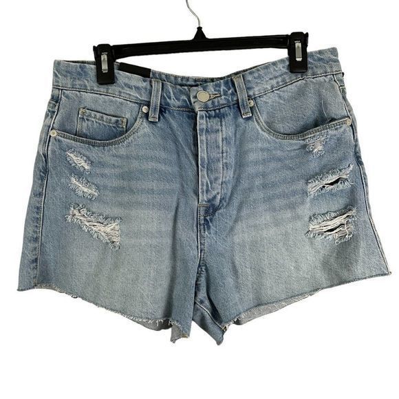 NWT BLANKNYC Barrow High Waist‎ Cutoff Denim Shorts in Read My Lips (30) - Picture 9 of 9